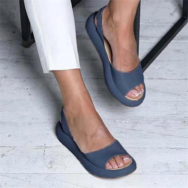 "Sandales orthopédiques femme colorées avec semelle ergonomique, vues de côté, idéales pour l'été et confort durable."