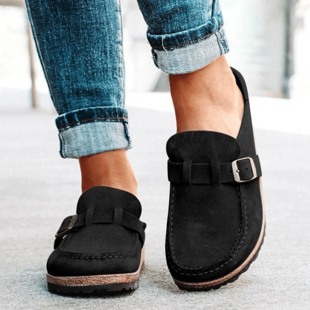 "Sandales orthopédiques femme, ergonomiques, couleur kaki, semelle antidérapante, confort quotidien, absorption des chocs"