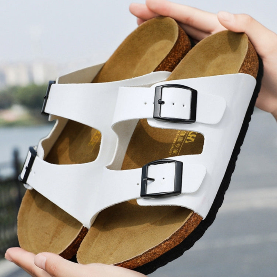 Sandales orthopédiques femme été, confort ergonomique, design moderne, semelle intérieure, couleurs élégantes.