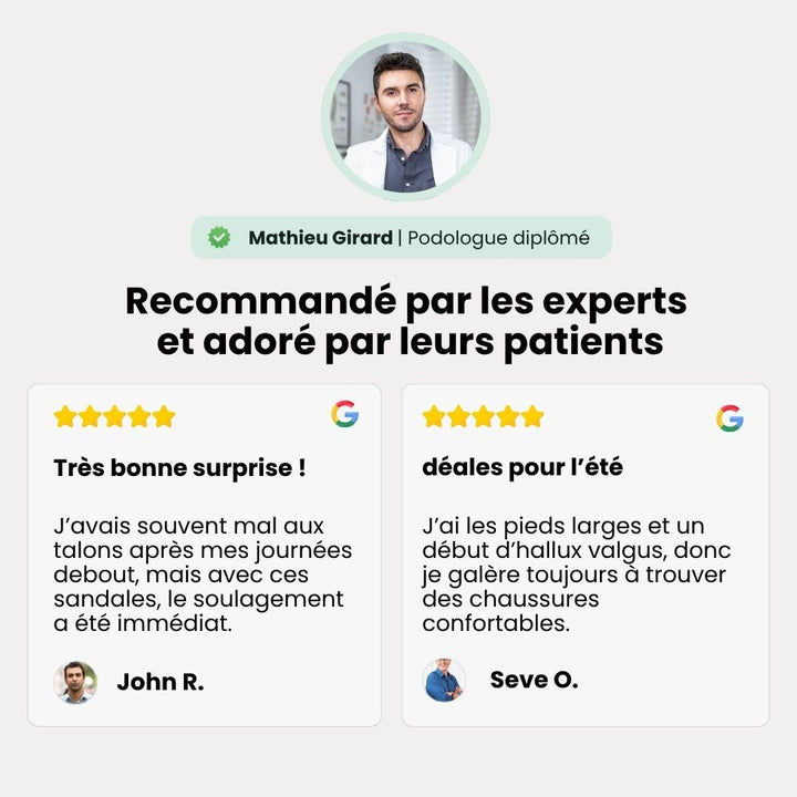 Sandales orthopédiques homme, élégantes, confort exceptionnel, semelle antidérapante, vue de face, soutien voûte plantaire.