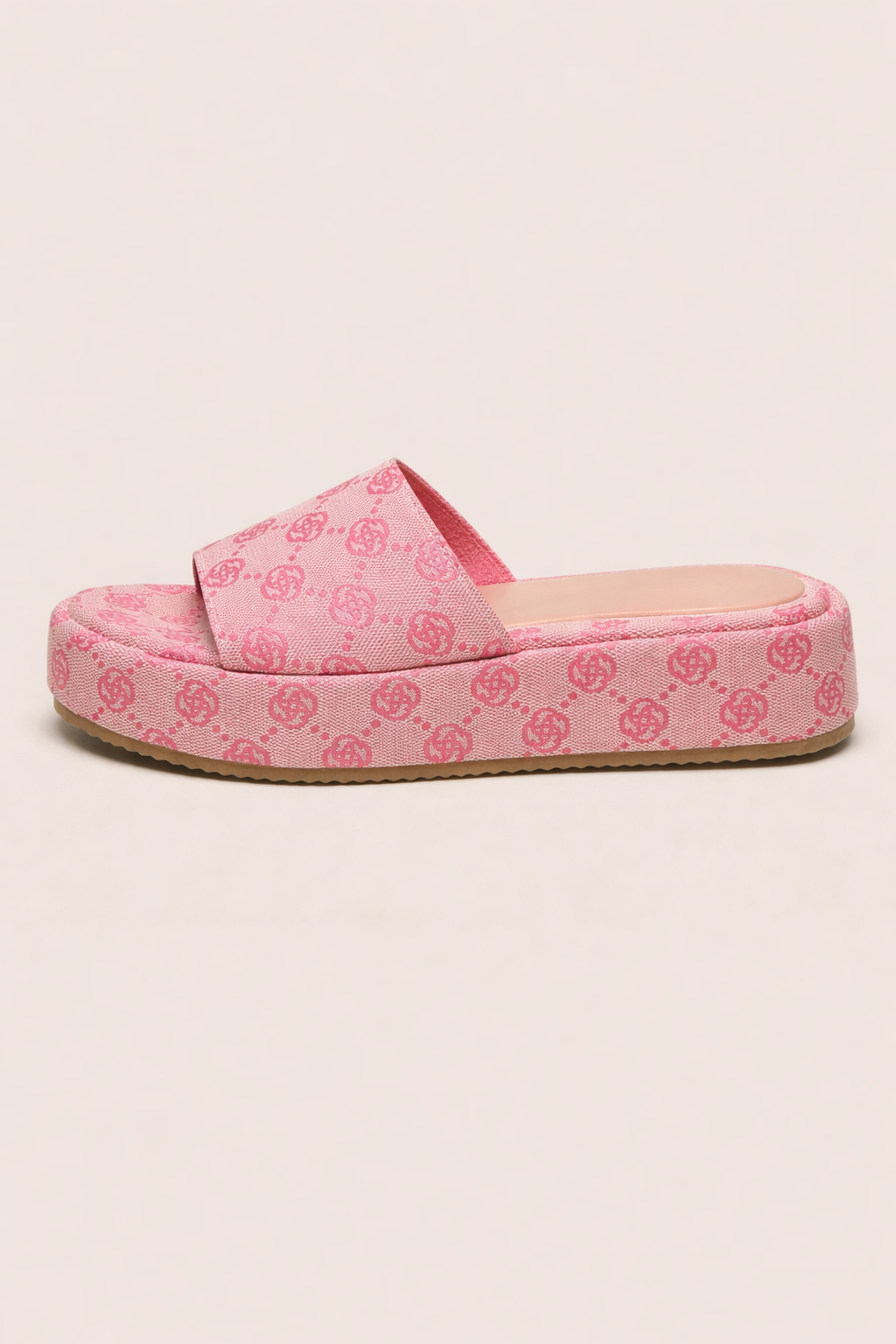 Sandales à plateforme imprimées pour femme, idéales pour l'été et le style décontracté.