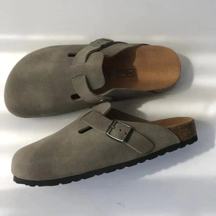 "Sandales unisex cuir premium élégantes avec semelle ergonomique, bracelet ajustable, look luxe et 6 couleurs attractives"