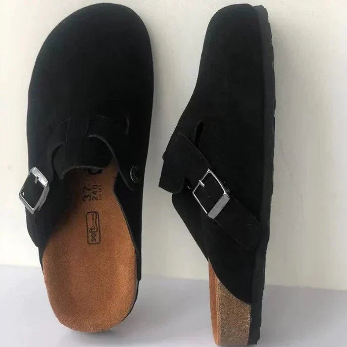 "Sandales unisex cuir premium élégantes avec semelle ergonomique, bracelet ajustable, look luxe et 6 couleurs attractives"
