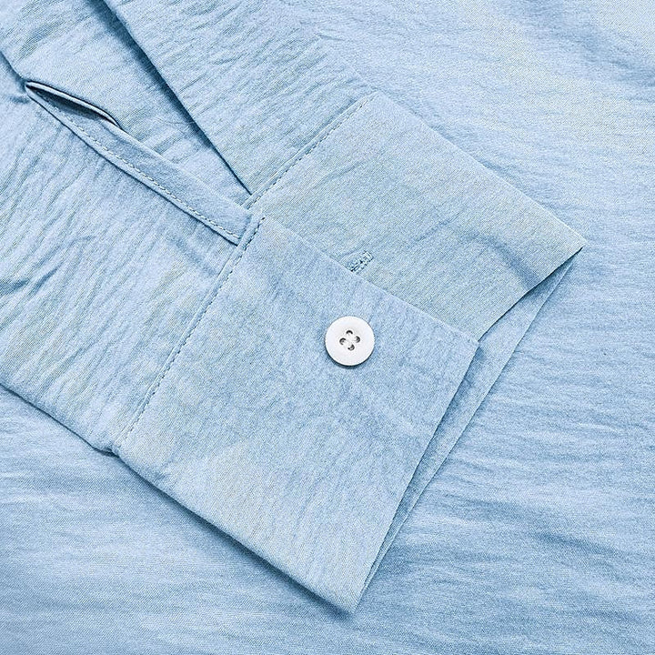 Camisa de lino para hombre - Verano - Ligera y transpirable