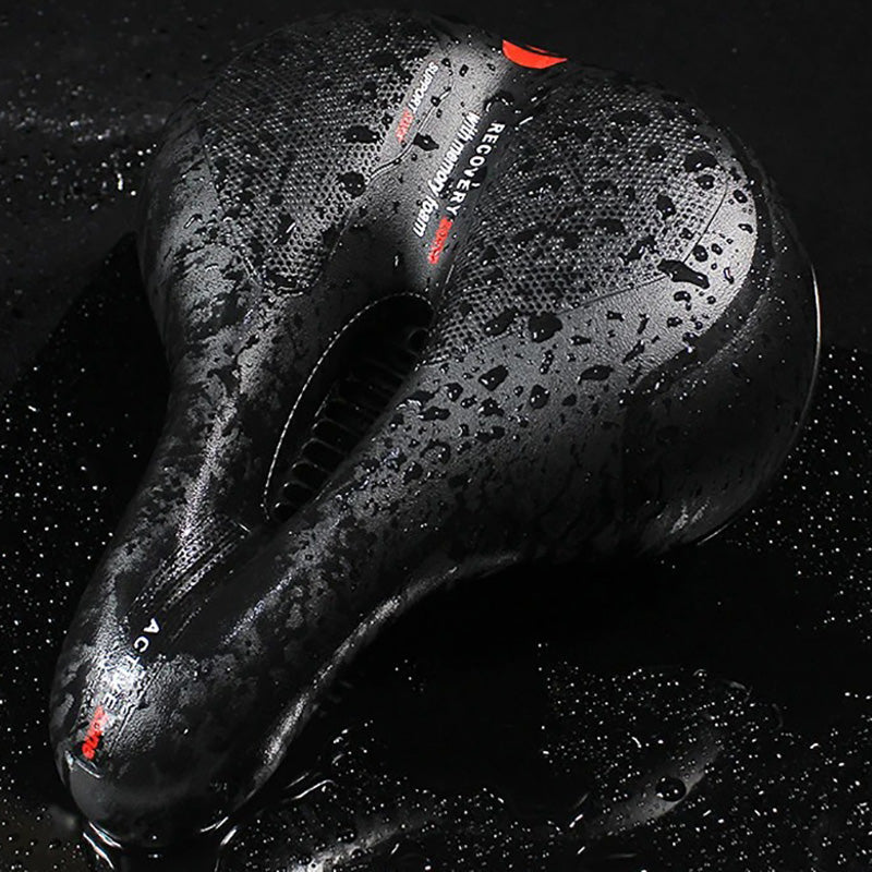 Selle vélo confort anti-douleur avec suspension. Design ergonomique, respirant, pour trajets agréables.