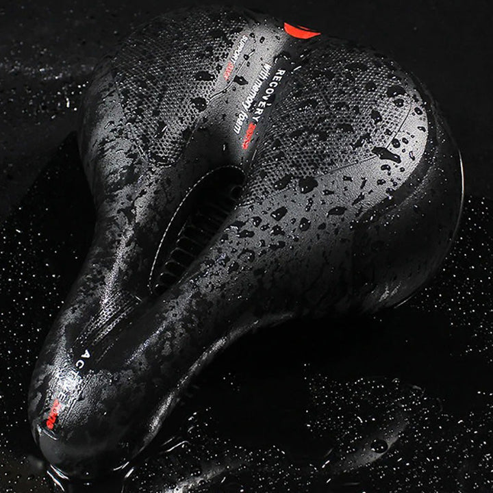 Selle vélo confort anti-douleur avec suspension. Design ergonomique, respirant, pour trajets agréables.