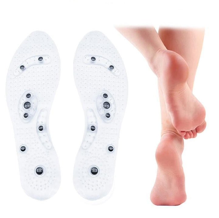 Semelles amincissantes magnétiques. Massage des pieds, circulation & perte de poids. Confort optimal.