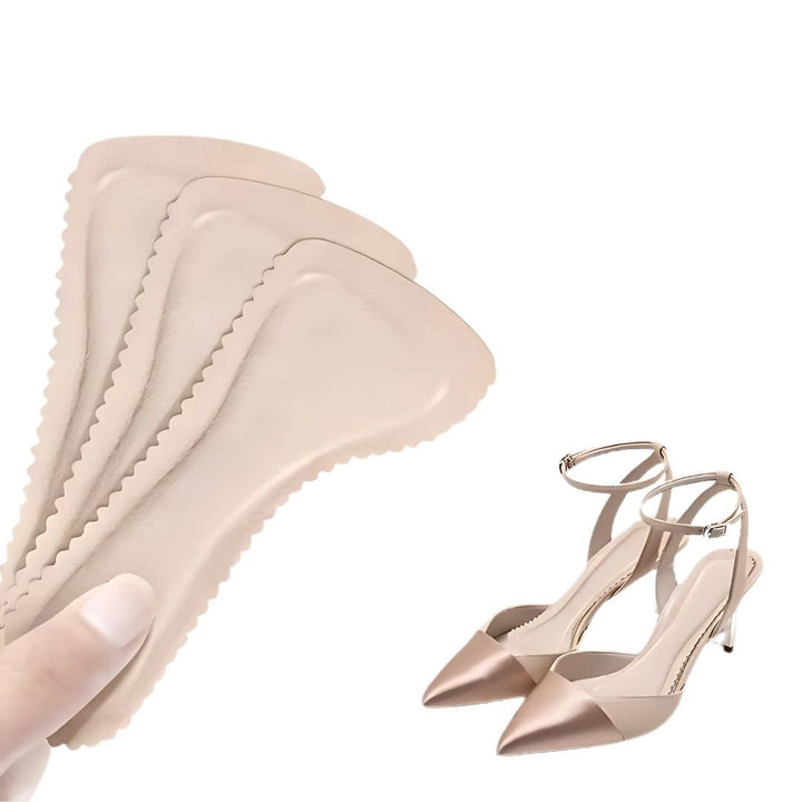 "Semelles confort pour talons hauts en mousse mémoire, design discret, ajustement universel pour soulager la pression."
