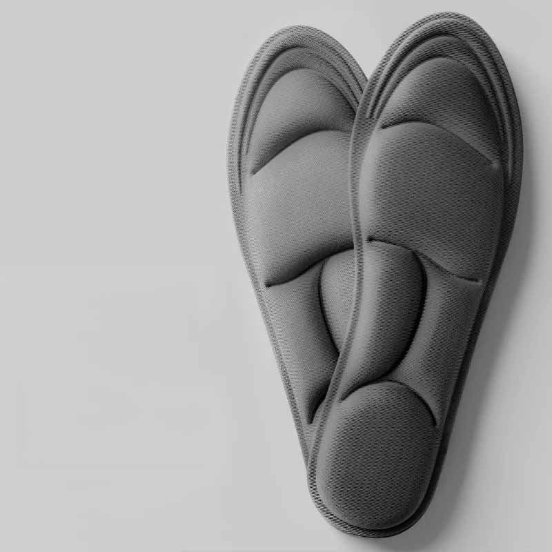 Semelles intérieures 5D respirantes, grand confort, soutien voûte plantaire et amorti durable.
