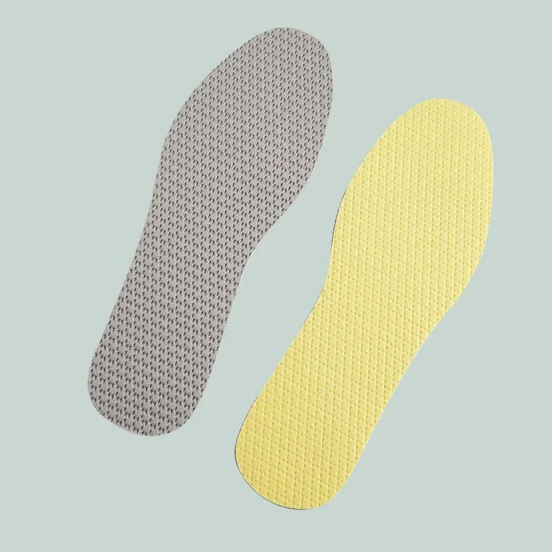 Paire de semelles fines antidérapantes pour chaussures, améliorant le bien-être des pieds avec confort et fraîcheur respirante.