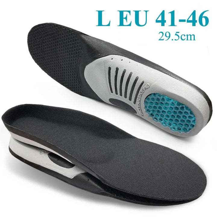 Semelles en gel premium 3D, soutien orthopédique, confort unisexe, absorption chocs et soulagement fasciite plantaire.