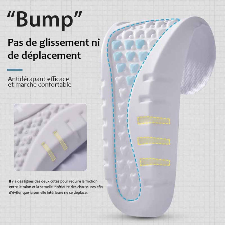 Semelles mousse confortables, soulagent douleurs pieds plats, offrent soutien voûte et bien-être quotidien.