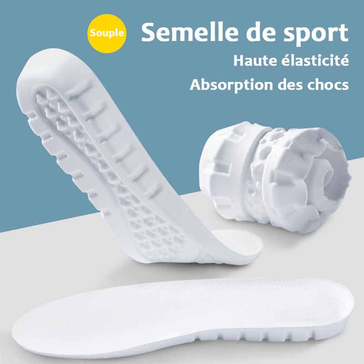 Semelles orthopédiques ajustables en mousse douce, amorti supérieur et soutien pour toutes vos chaussures.