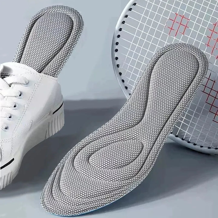 Semelles orthopédiques à mémoire de forme pour homme/femme. Offrent confort, soutien et hygiène antibactérienne.