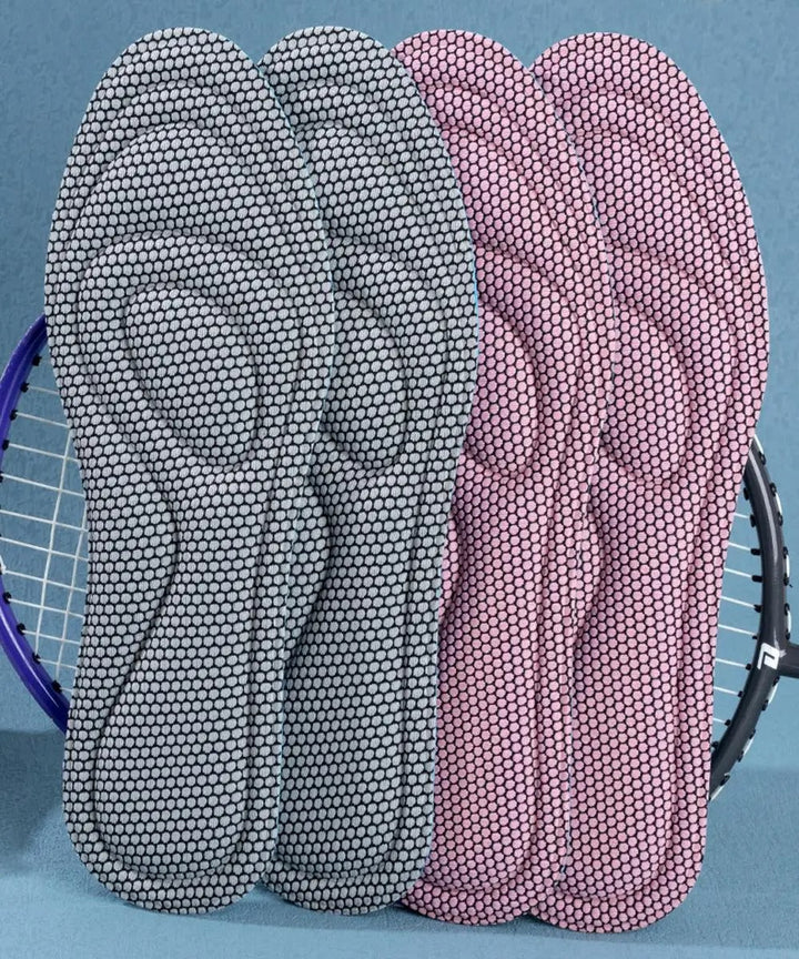 Semelles orthopédiques unisexes, mémoire de forme, antibactériennes. Mousse de massage pour un confort durable.