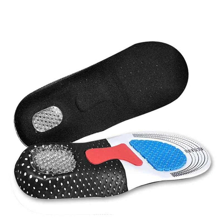Semelles orthopédiques respirantes homme/femme pour confort optimal, soutien de la voûte plantaire et soulagement douleur.