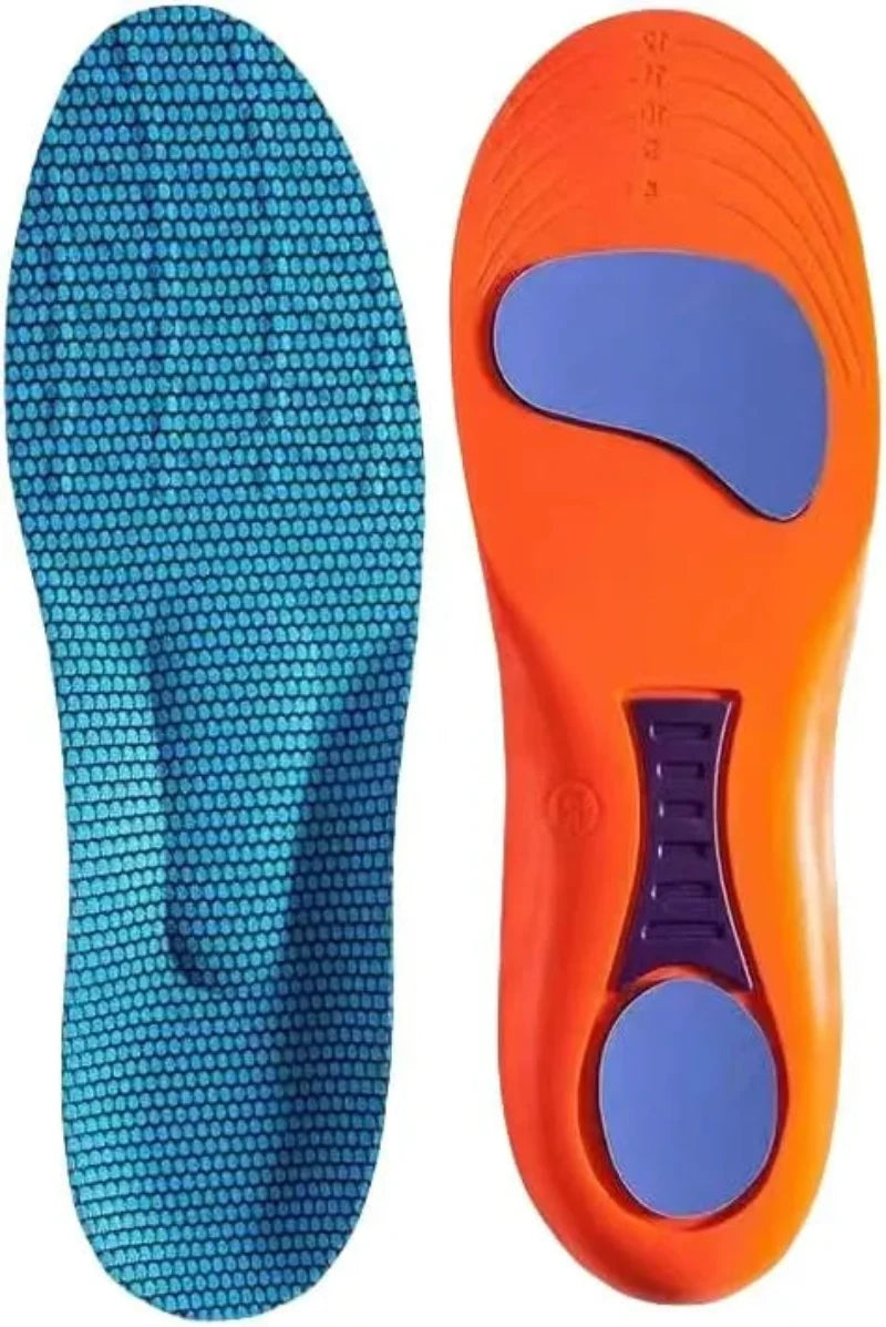 Semelles orthopédiques unisexes amortissantes et respirantes pour un confort optimal des pieds au quotidien.