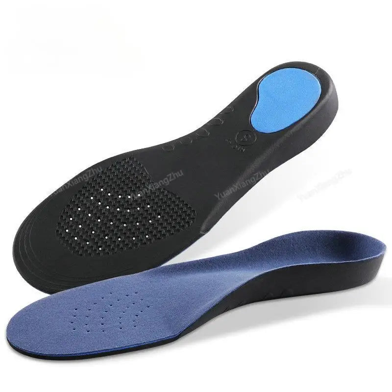 Semelles orthopédiques unisexes pour un support optimal de la voûte plantaire, offrant confort et soulagement des pieds.