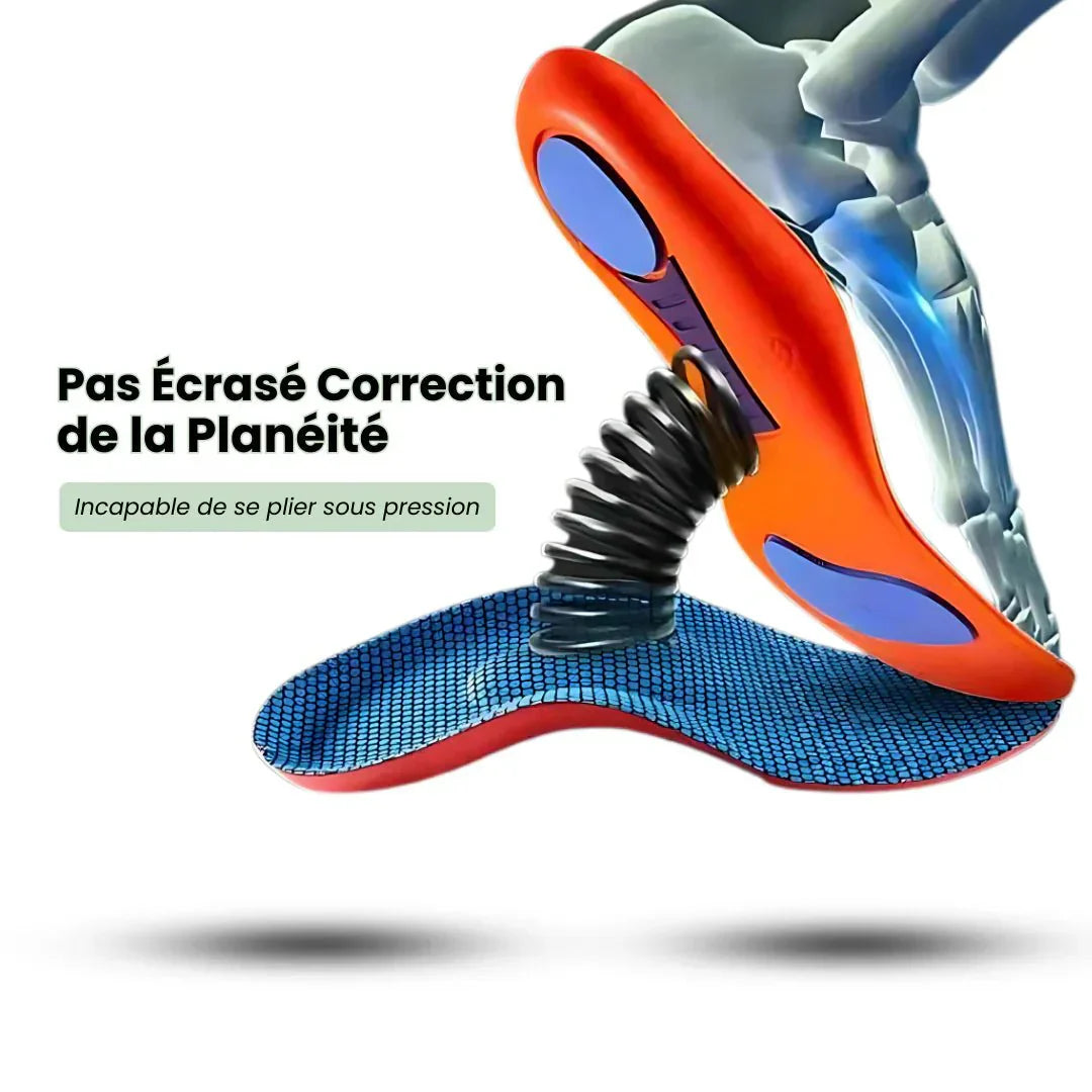 "Semelles sport orthopédiques, confort amorti, stabilité optimale, design ergonomique, soutien des arches, matériaux respiran
