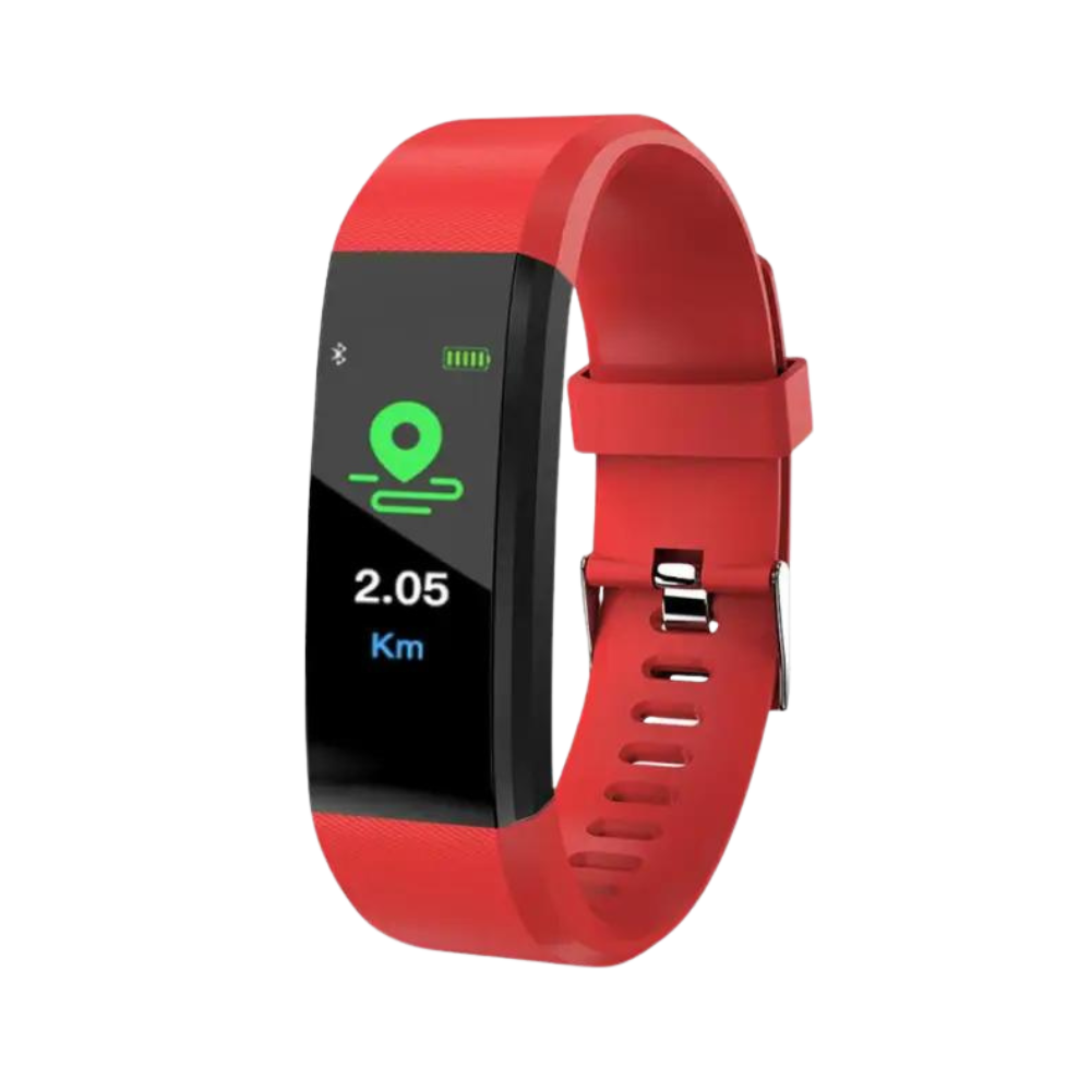 Montre Intelligente pour personnes agées -Rouge - Ozerty