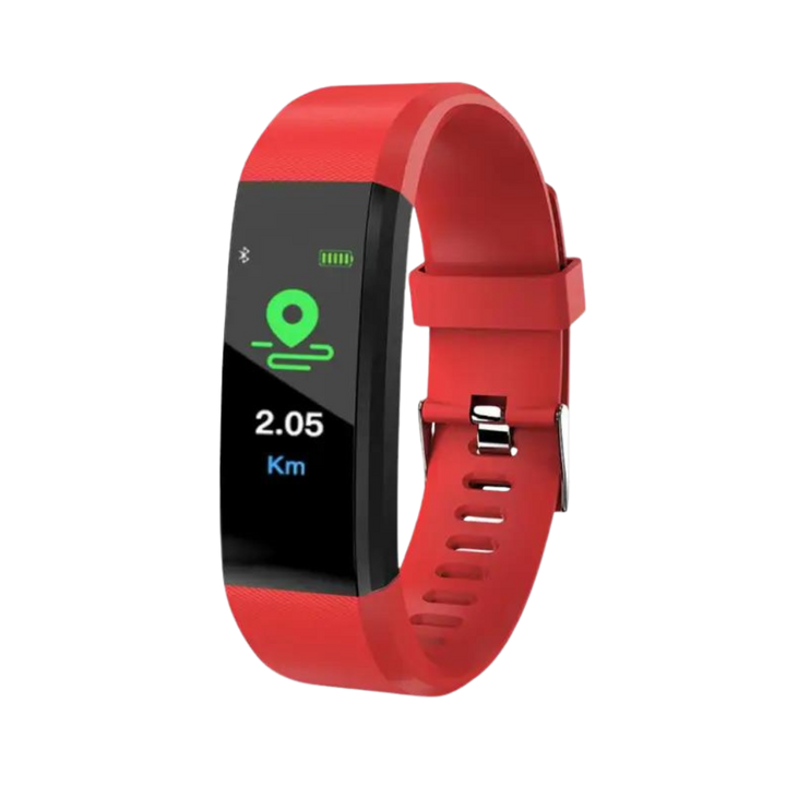 Montre Intelligente pour personnes agées -Rouge - Ozerty