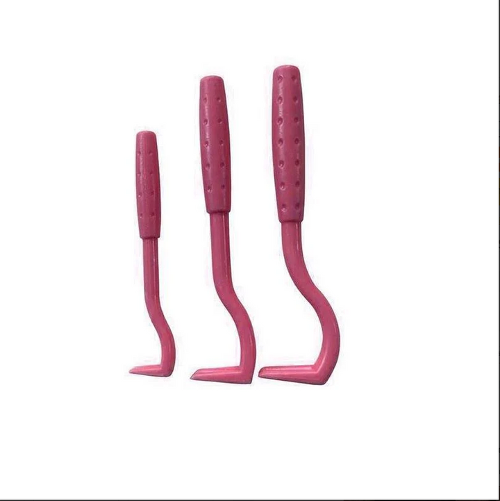 "Set de crochets à tiques pour animaux, 3 tailles, design fonctionnel, retrait sécurisé sans douleur pour tous les animaux."