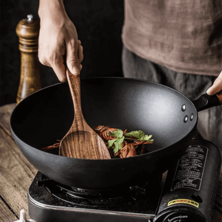 "Set de cuisine en bois naturel, ustensiles écologiques, design élégant, ergonomique, idéal cuisine quotidienne, cadeau"