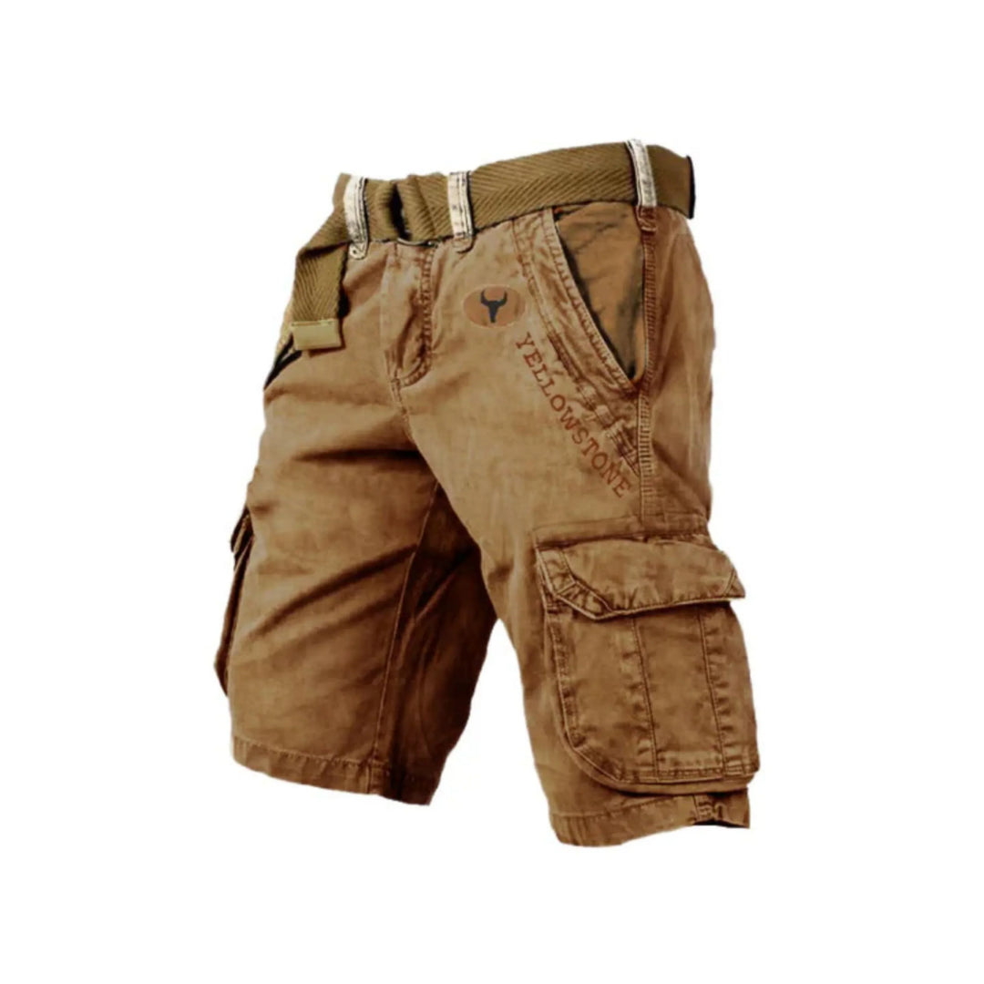 Pantalon court homme, short cargo pour loisirs et activités extérieures, alliant style et praticité.