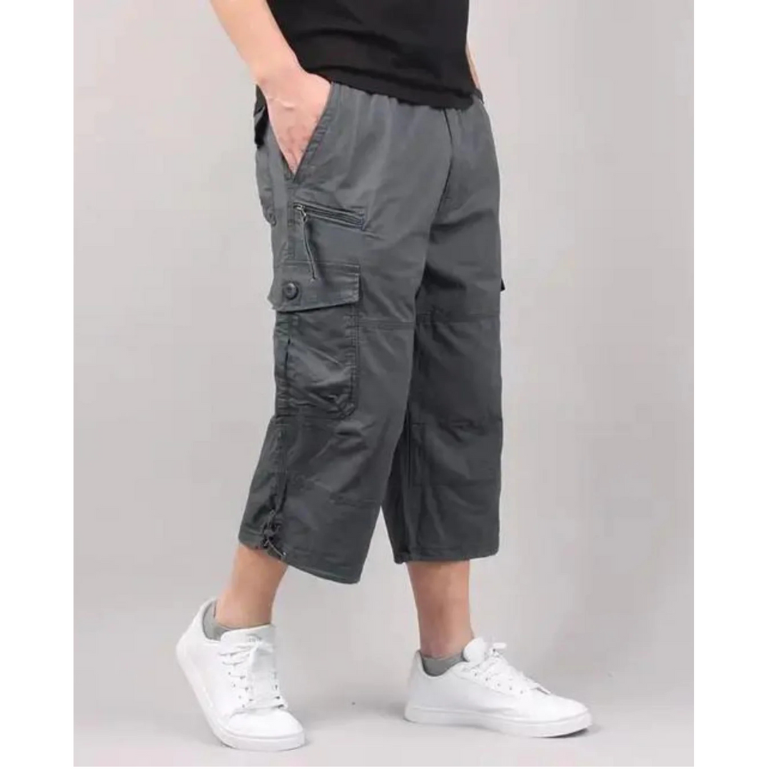 "Short cargo homme léger, coton, poches pratiques, couleur camouflage, coupe longue, idéal pour l'été et les sorties urbaines