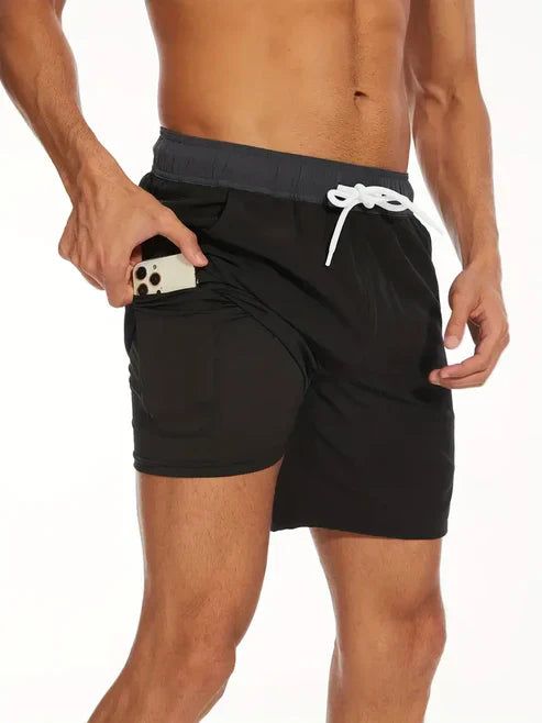 Maillot de bain homme athlétique, parfait pour l'été, la plage et la piscine. Léger, respirant, séchage rapide.