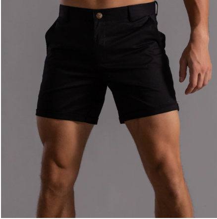 Short d'été confortable pour homme, léger et respirant, couleur sable, coupe décontractée pour un style estival polyvalent.