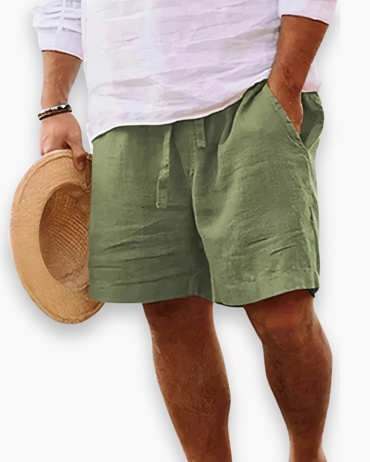 "Short homme été respirant et léger, coupe décontractée, coloris bleu marin, idéal pour journées chaudes et activités estival