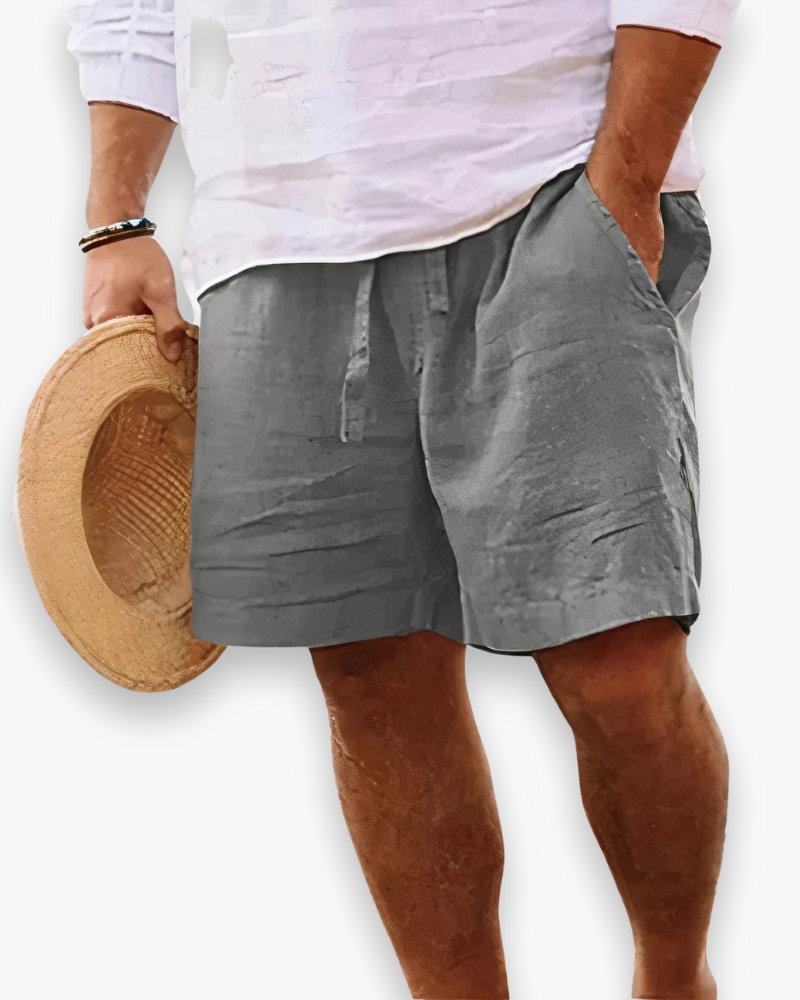"Short homme été respirant et léger, coupe décontractée, coloris bleu marin, idéal pour journées chaudes et activités estival