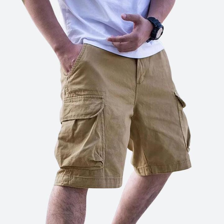 Shorts cargo homme, coupe moderne, poches multiples, style décontracté, printemps/été.