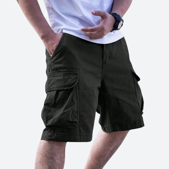 Shorts cargo homme, coupe moderne, poches multiples, style décontracté, printemps/été.