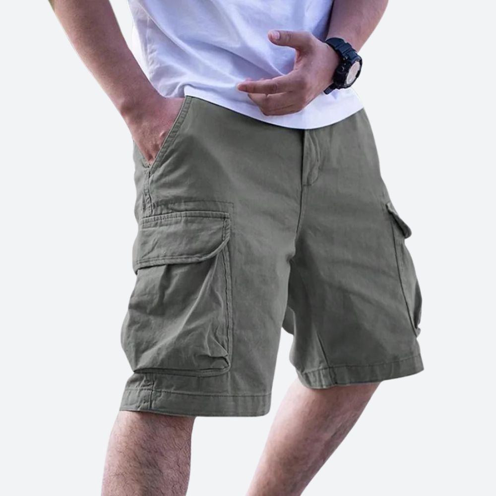 Shorts cargo homme, coupe moderne, poches multiples, style décontracté, printemps/été.