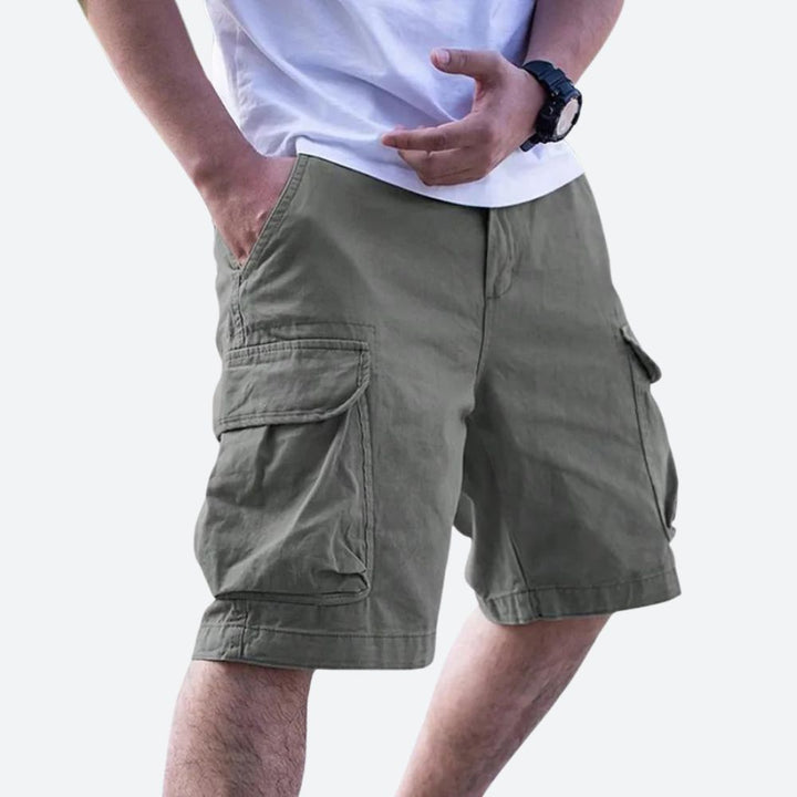 Shorts cargo homme, coupe moderne, poches multiples, style décontracté, printemps/été.
