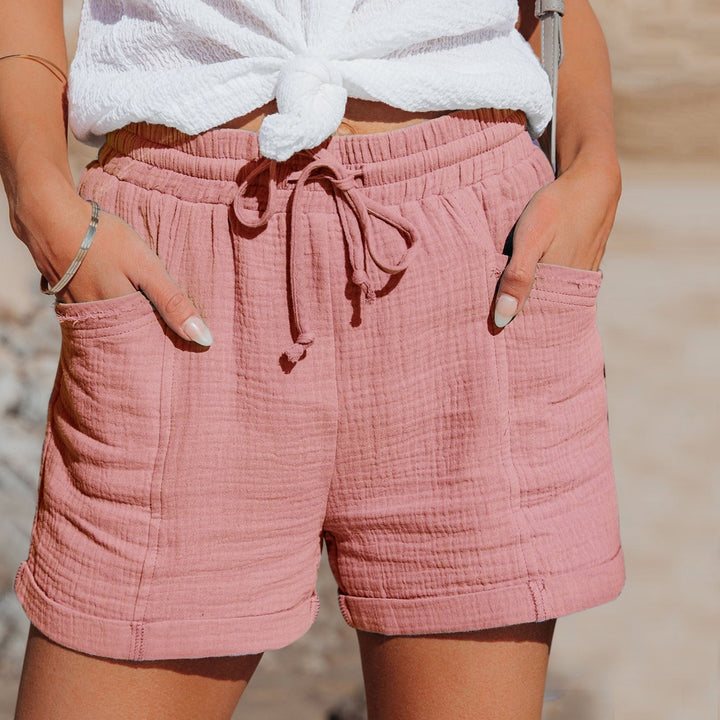 Shorts femme en coton, coupe élégante et confortable.  Idéal été.