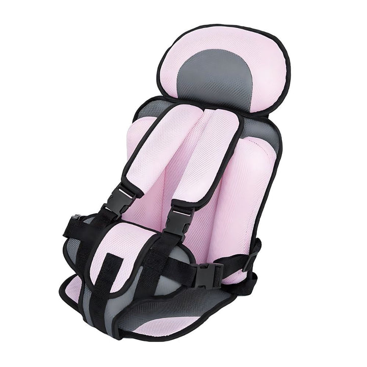 "Siège auto enfant sécurisé, confort, bleu, gris, orange, rose, rouge, adaptable, ergonomique, installation facile."