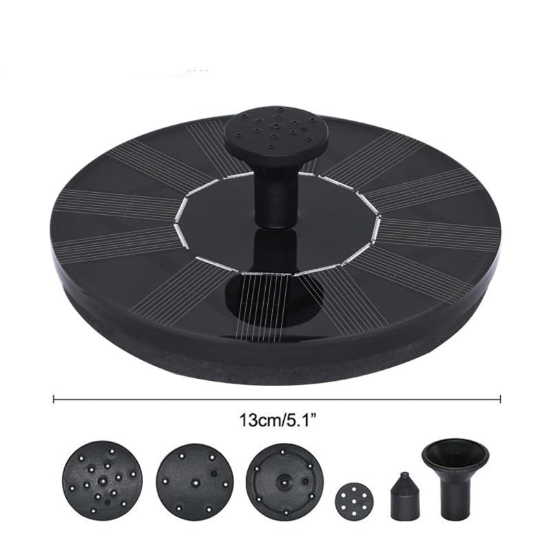 Solar-powered mini garden fountain. Elegant design, attracts birds. Easy installation, eco-friendly.