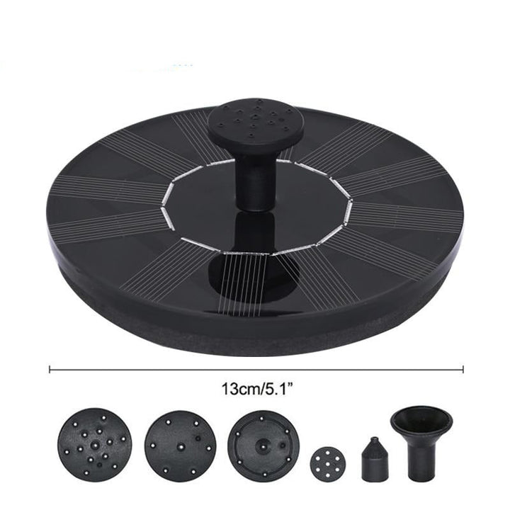 Solar-powered mini garden fountain. Elegant design, attracts birds. Easy installation, eco-friendly.