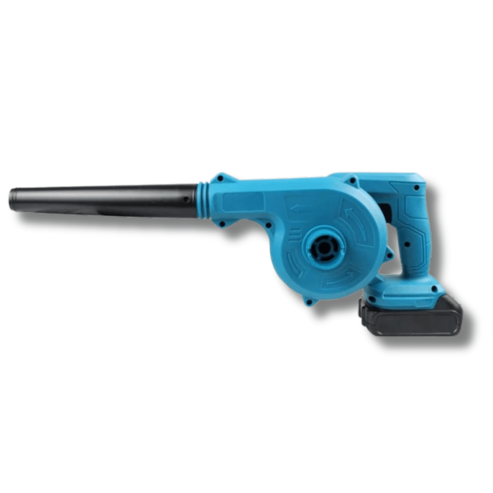 Souffleur-aspirateur sans fil 2-en-1.  Léger, ergonomique, nettoyage jardin facile.