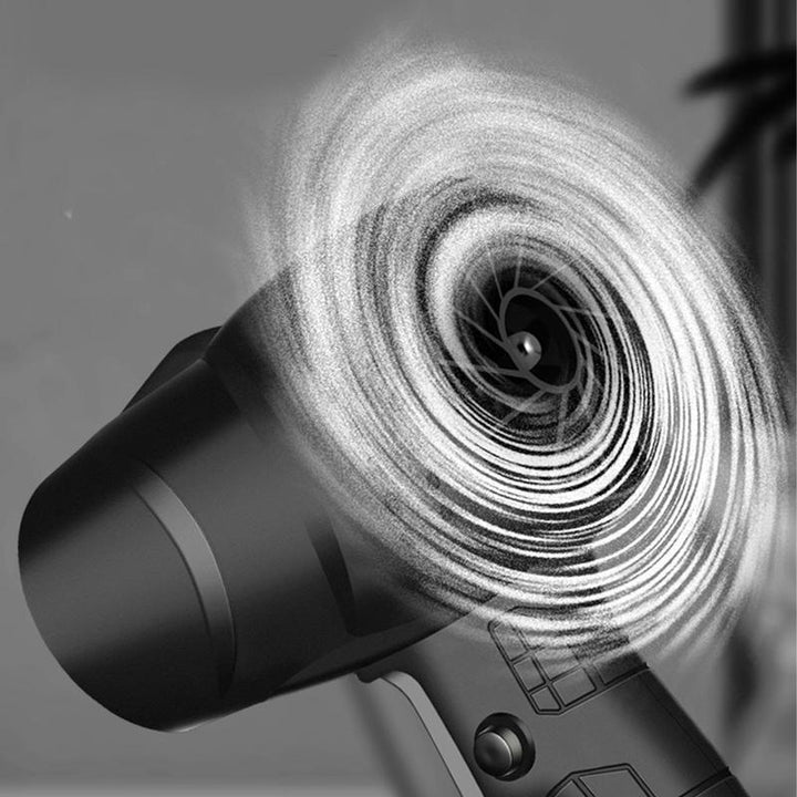 "Souffleur d'air haute pression compact, nettoyage efficace, design ergonomique léger idéal extérieur et intérieur."