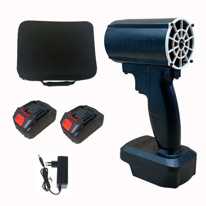 "Souffleur d'air haute pression compact, nettoyage efficace, design ergonomique léger idéal extérieur et intérieur."