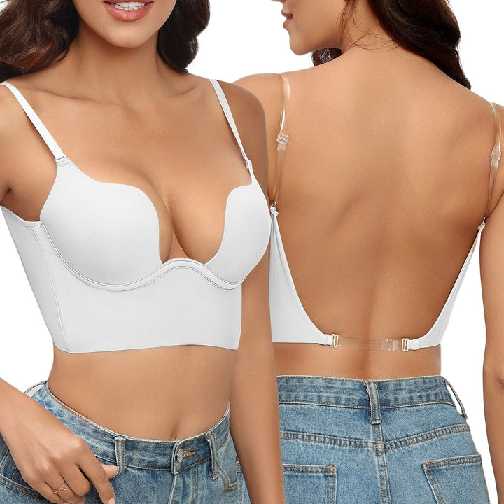 Lingerie élégante dos nu : soutien-gorge sans bretelles pour femmes, parfait sous robes d'été ou soirée.