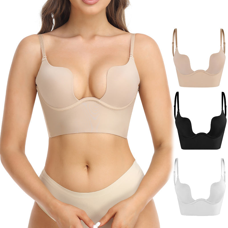 Sous-vêtement confortable pour femme, soutien-gorge invisible sans bretelles pour un look quotidien discret.