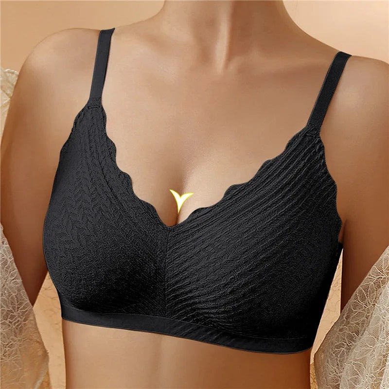 Soutien-gorge push-up sans armatures, confort optimal.  Maintien parfait, tissu doux et respirant. Bretelles réglables.