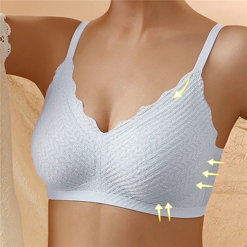 Soutien-gorge push-up sans armatures, confort optimal.  Maintien parfait, tissu doux et respirant. Bretelles réglables.