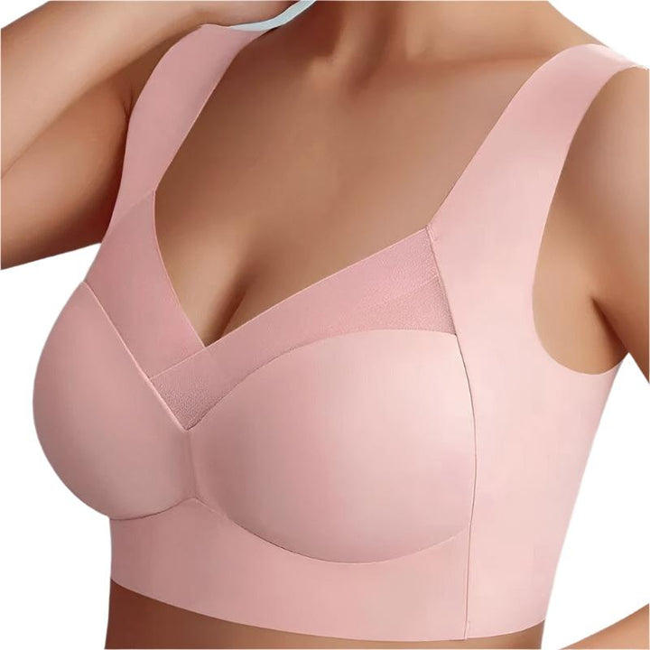 Soutien-gorge sans couture gris pour confort et maintien, élégant sans irritation, disponible en plusieurs tailles et couleur