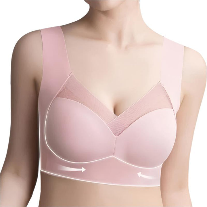 Soutien-gorge sans couture gris pour confort et maintien, élégant sans irritation, disponible en plusieurs tailles et couleur
